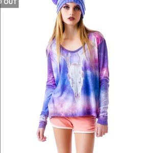 Wildfox DESERT DREAMER LAZY WEEKEND LONG SLEEVE